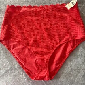 Aerie Scarlet High-Waisted Bikini Bottoms